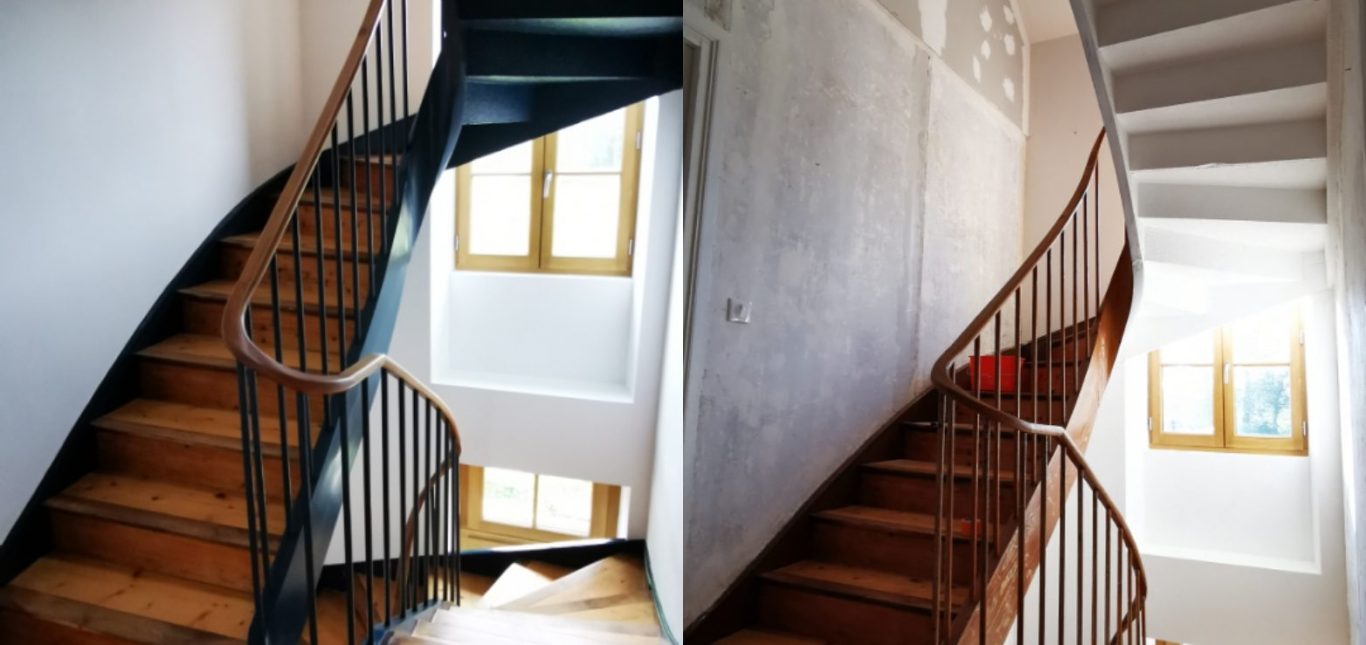 Rénovation d'une cage d'escalier